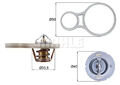 Thermostat TX 255 91 MAHLE für CHRYSLER MINI DODGE PLYMOUTH