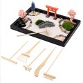 BELLE VOUS Japanische Deko Mini Zen Garten Set - 20 x 28 cm - Zen Garten