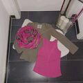 Neu Outfit Bluse Tunika Pink Shirt Schal 3 Teile Esprit Blaumax 36 38 TopZustand