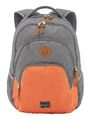 travelite Basic Melange Backpack Rucksack Freizeitrucksack Grey / Orange grau