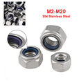 Stopmutter Sicherungsmuttern DIN985 A2 Edelstahl M2M2.5M3M4M5M6M8M10M12 bis M20
