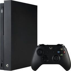 Microsoft Xbox One X 1TB [inkl. Wireless Controller] schwarzSehr gut: Wenige Gebrauchsspuren, voll funktionstüchtig