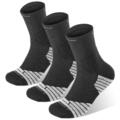 3 Paar Trekkingsocken Wandersocken Funktionssocken Damen & Herren Sport Schwarz 