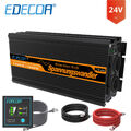 EDECOA Wechselrichter Reiner Sinus 24V auf 230V 1500W Inverter Wandler 24V USB