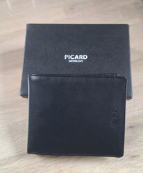 PICARD Brooklyn Trifold Geldbörse * Portemonnaie * Geldbeutel Schwarz Black Neu