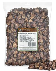 Rinderlunge 1kg, Rinderlunge Würfel, Kausnack, Hundefutter, Kauartikel