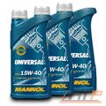 MANNOL 3x 1 L LITER UNIVERSAL 15W-40 MOTORÖL MOTOR-ÖL MOTOREN-ÖL