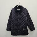 Barbour Herren Liddesdale Navy Country Diamond Steppjacke Mantel Größe Medium