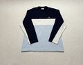 Lacoste Pullover Herren XL Hellblau Weiß Blau 