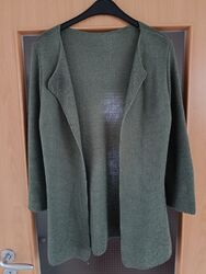 Damen Strick Cardigan olivegrün, Gr. S