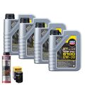 Motoröl 0W30 LIQUI MOLY Top Tec 6100 4L+HENGST Ölfilter +Ölschlammspülung