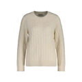 Gant Damen Pullover Lambswool Zopfstrick Rundhalspullover