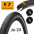 2x Continental Contact Plus Pannenschutz Fahrrad Reifen Schlauch 42-622 28x1,60"