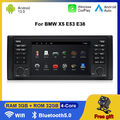 Android 13 Carplay Autoradio RDS DAB+ Camera GPS Navi Für BMW 5er E39 X5 E53 M5