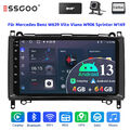 DAB+ 4+64G Für Mercedes W169 W639 Vito Viano W906 Sprinter Android 13 Autoradio