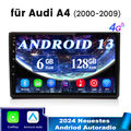 Für Audi A4 8E 8H B6 B7 2000-2009 Android 13 Autoradio GPS Navi WIFI BT 6+128GB