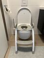 Kidsbo Toilettentrainer grau-weiss WC-Sitz Kinder Toilettensitz Trittschemel