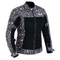 Damen Motorradjacke Motorrad Jacke Textil mit Protektoren Motorrad Roller Jacke