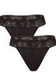 TruYou Damen große Größen Strings 2er Pack breiter Spitzenbund 201553
