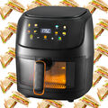 Airfryer XXL Heißluftfritteuse 8L Heissluft Fritteuse Minibackofen 1800W