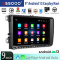 9" 32G Android 13 Autoradio Carplay GPS Navi WiFi Für VW GOLF 5 6 Touran Polo 6R