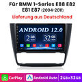 Für BMW 1er E81 E82 E87 E88 2004-2011 Android 12 Autoradio GPS DAB Apple Carplay