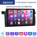 Android 13 Carplay Autoradio 1+32G GPS WIFI BT RDS Für BMW 3er E46 318 320 325