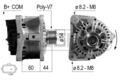 MESSMER Lichtmaschine Generator 110A 14V für Renault Clio III 1.2 16V 2.0 1.5