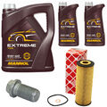 Motoröl Set MANNOL 5W-40 7 Liter + Ölfilter + Schraube für Mercedes C-Klasse SL