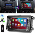 7" DAB+ 4+64G Carplay Android 13 Autoradio GPS NAV Für VW GOLF 5 6 Tiguan Touran