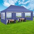 Falt Pavillon 3x3m/3x4,5m/3x6m Gartenpavillon Wasserdicht Partyzelt Sonnenschutz