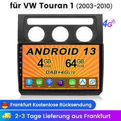 Für VW Touran 1T1 1T2 1T3 2003-2010 Android13 Autoradio GPS Nav Carplay 4+64G BT