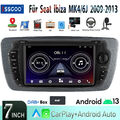 DAB+ 32G Android 13 Autoradio Carplay GPS Für Seat Ibiza IV MK4 6P 6J 2009-2013