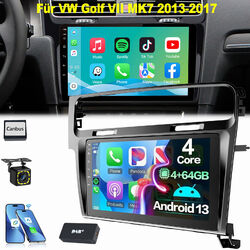 DAB 10.1" KAM Für VW Golf 7 MK7 2013-2017 4+64G Android 13 Autoradio CarPlay GPS