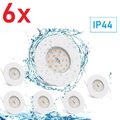 LED Einbau Strahler 5W 6x Einbauleuchten Spots Decken Leuchten Set Einbau 230V