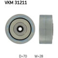 SKF VKM 31211 Umlenkrolle Führungsrolle Keilrippenriemen für AUDI VW A6 C6 4F2