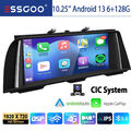 10.25" 6+128G Android13 Autoradio GPS Navi Kamera 4G Carplay für BMW F10 F11 CIC