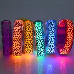 LED Leuchthalsband Hunde Halsband Leuchtband Leuchtschlauch Blink 3 Modi