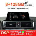 Android 13 CarPlay Autoradio 8-Core 128GB DAB+ GPS Navi für BMW 2er F45 F46 NBT