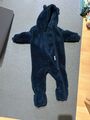 Winter Anzug Warm Overall Baby 68 Neu Mit Reißverschluss Blau 