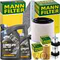 MANN INSPEKTIONSPAKET+6L MANNOL 507 5W-30 ÖL passend für AUDI A4 B9 A5 F5 Q5 TDI