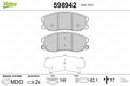 VALEO Bremsbelagsatz, Scheibenbremse 598942 für CHEVROLET OPEL