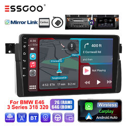 Android 13 64G Apple Carplay Autoradio GPS RDS Für BMW 3er E46 M3 Rover 75 MGZT