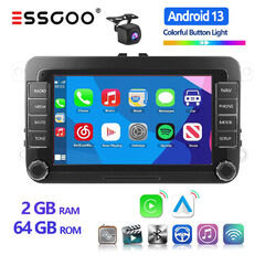 Android 13 2+64G Autoradio CarPlay Für VW Touran Golf 5 6 Passat GPS Navi KAM BT