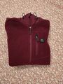 Vintage Industries Winterjacke Windjacke Fleecejacke mit Kapuze Herren Bordeaux