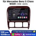 9" Android13 1+32G carplay Autoradio Für Mercedes Benz S Klasse W220 DAB+ GPS FM