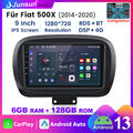 8-Kern Für Fiat 500x 2014-2020 6G+128G Android 13 CarPlay Autoradio 4G WIIF DAB+