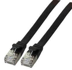 Patchkabel Flachkabel Slim Cat.6A U/FTP RJ45 TV Netzwerk LAN 7 Farben 0,25m-5m