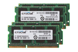 Crucial 32 GB DDR3L RAM 4X 8 GB 2Rx8 PC3L-12800S 1600Mhz SODIMM Laptop Memory^!