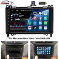 DAB+ Android 13 Autoradio GPS Navi Für Mercedes-Benz Vito Viano W639 2006-2014